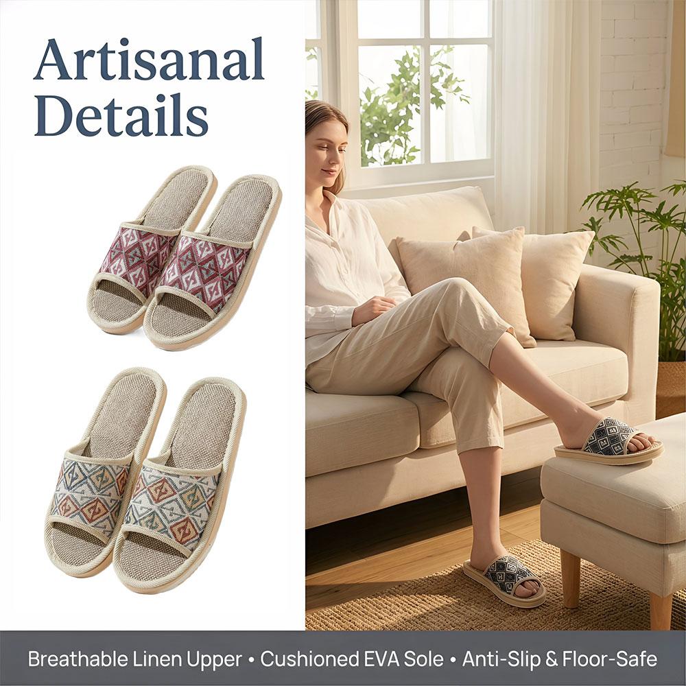 Four Seasons Linen Slippers Co - Mule Slip On ulasan dan harga