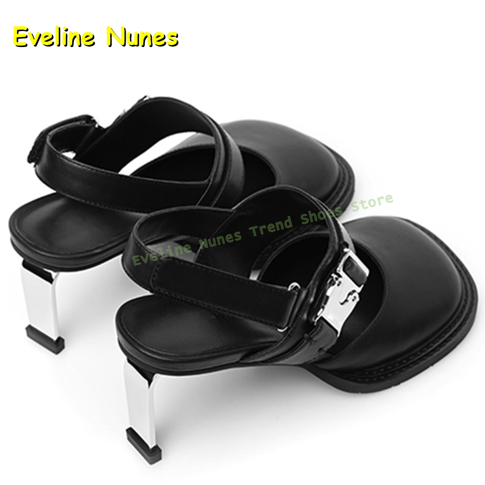 Women's Black Square Toe Buckl - Mule Slip On ulasan dan harga