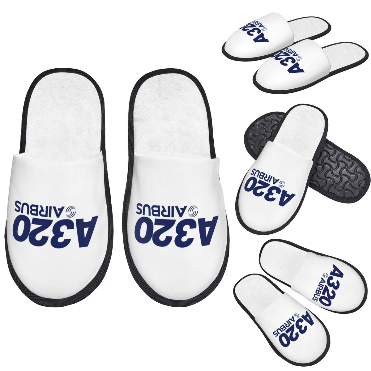 Custom Airbus A320 Logo Slippe - Women Shoes Logo ulasan dan harga