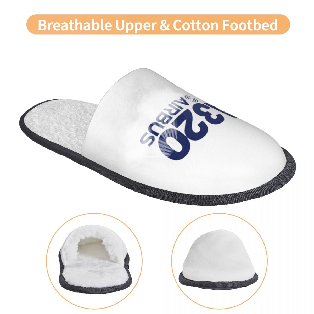 Custom Airbus A320 Logo Slippe - Women Shoes Logo ulasan dan harga