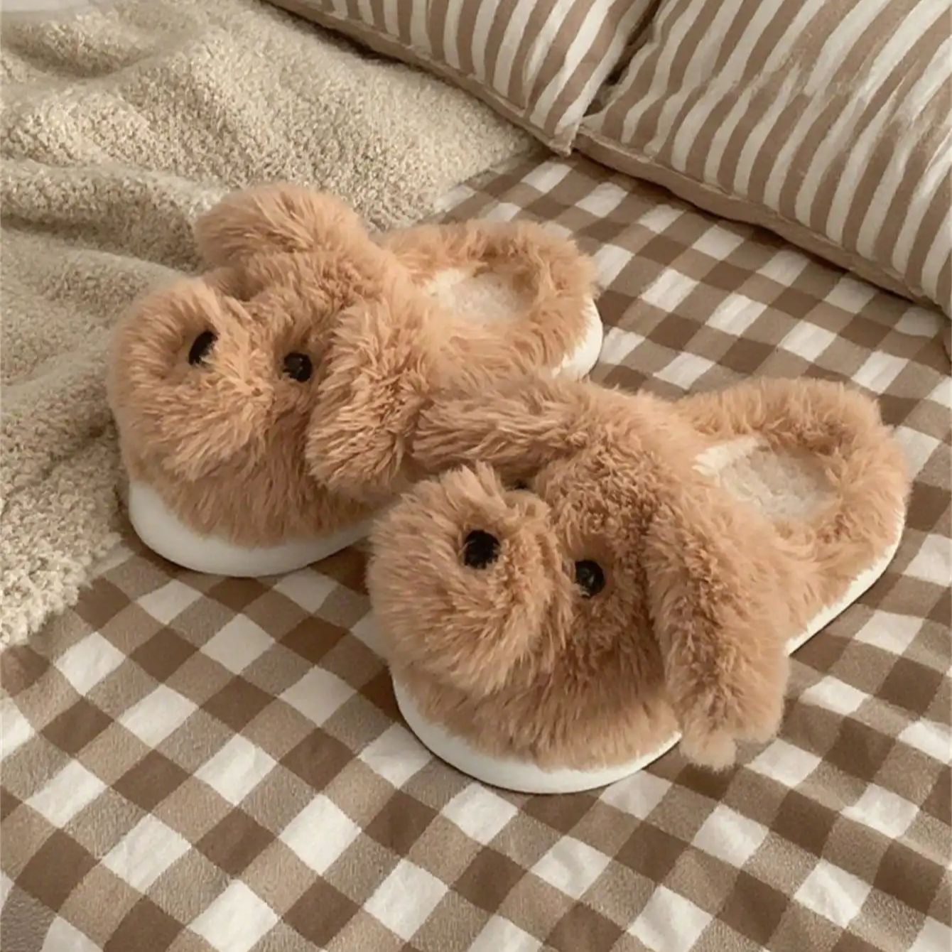 Women House Fur Slippers Casua - Women Shoes On Sale ulasan dan harga