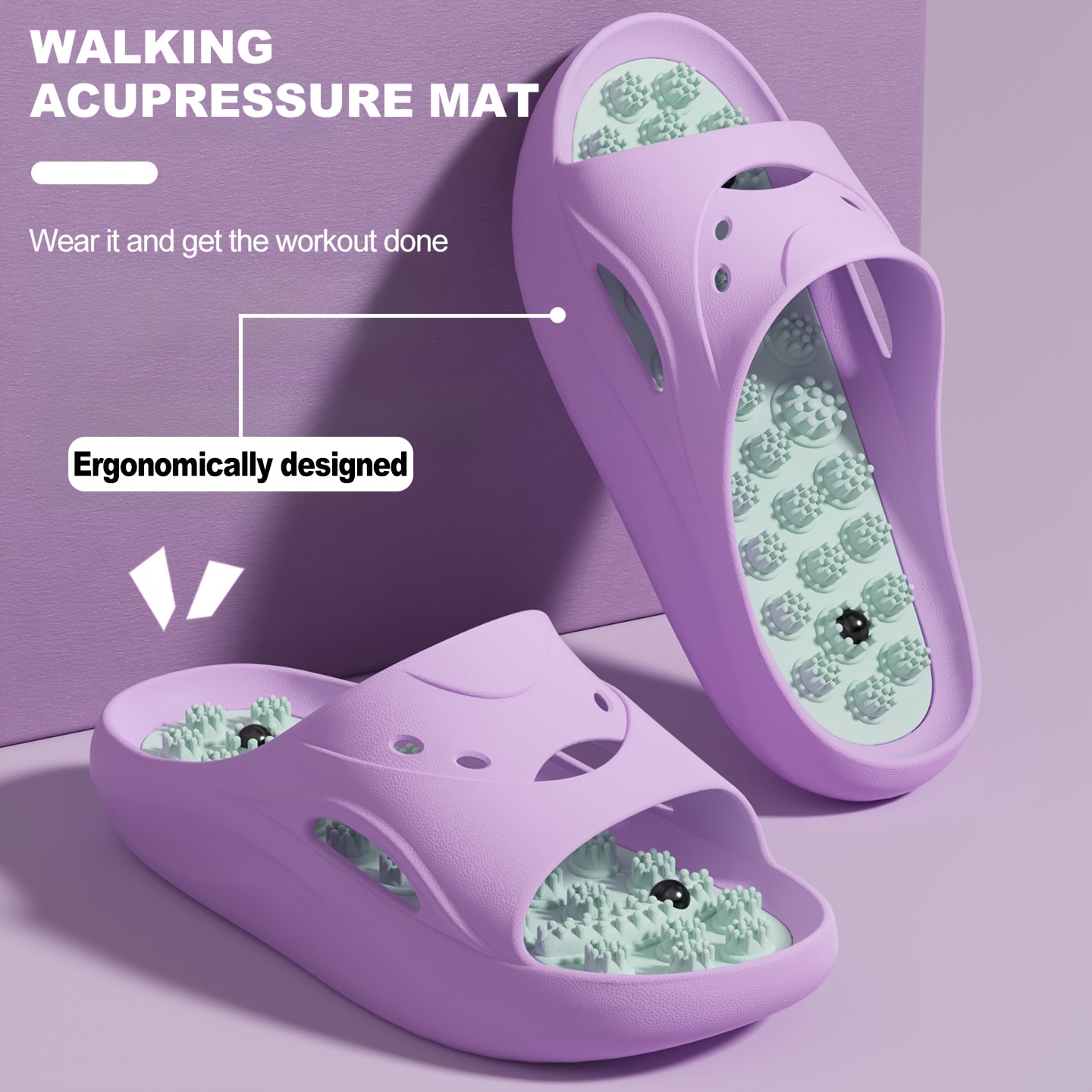 Women Men EVA Massage Slippers - Mule Slip On ulasan dan harga