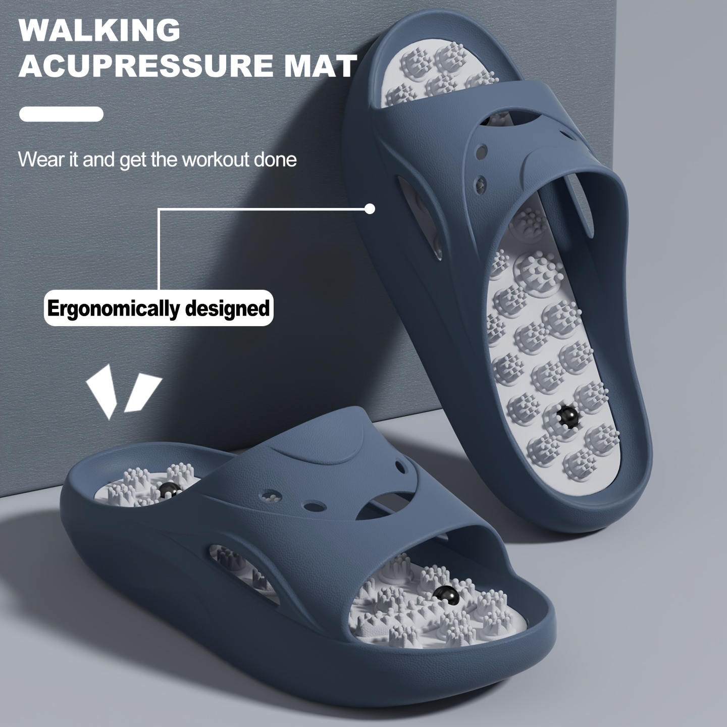 Women Men EVA Massage Slippers - Mule Slip On ulasan dan harga