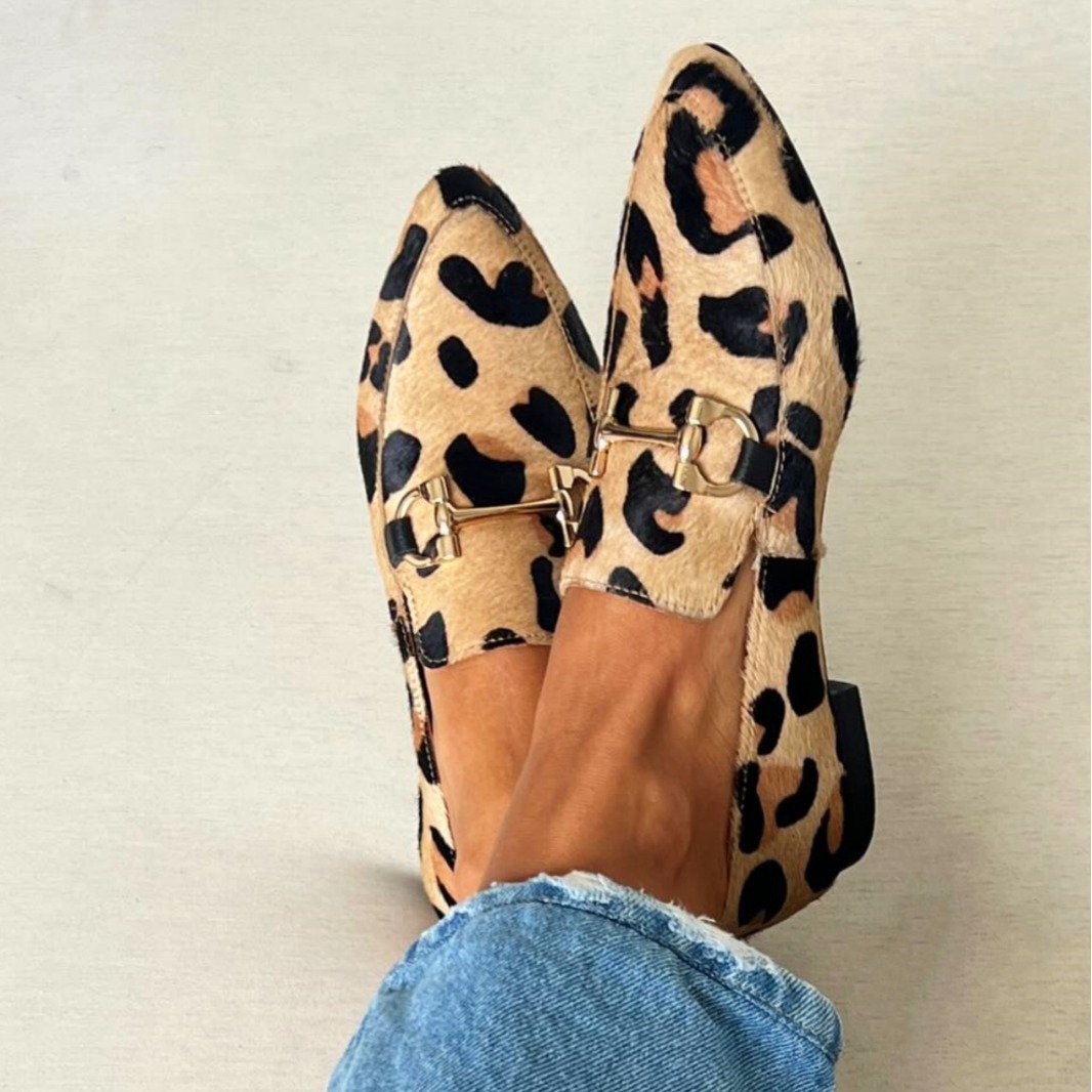 Large Size 40-43 Leopard Print - Mule Slip On ulasan dan harga