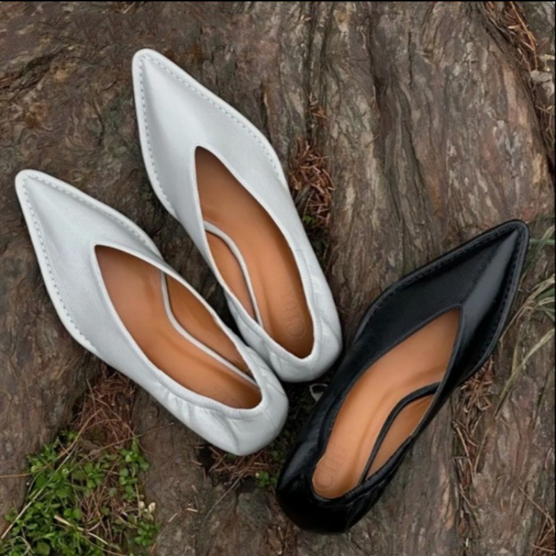 2025 New Pointed Toe Single Sh - Mule Slip On ulasan dan harga