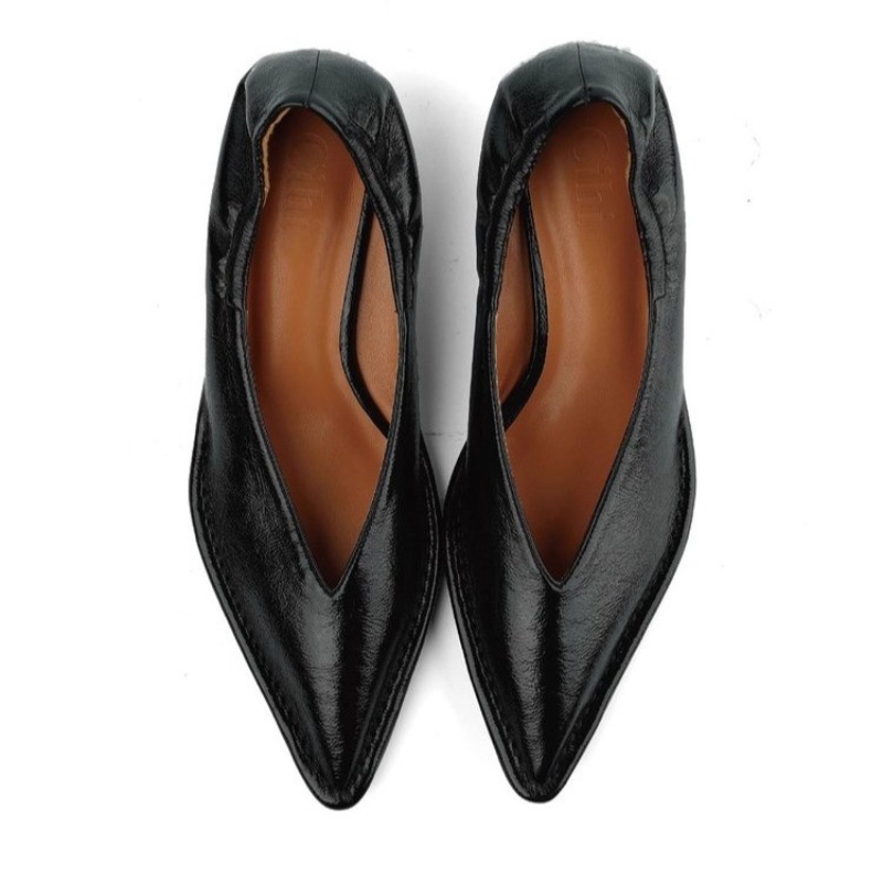 2025 New Pointed Toe Single Sh - Mule Slip On ulasan dan harga