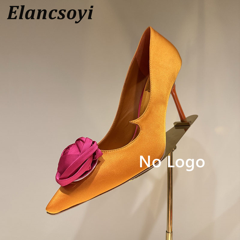 Rose Flower Decor High Heel Wo - Women Shoes Logo ulasan dan harga