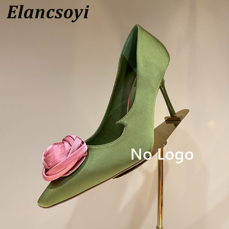 Rose Flower Decor High Heel Wo - Women Shoes Logo ulasan dan harga