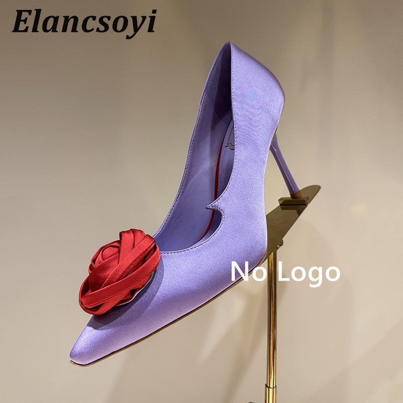 Rose Flower Decor High Heel Wo - Women Shoes Logo ulasan dan harga
