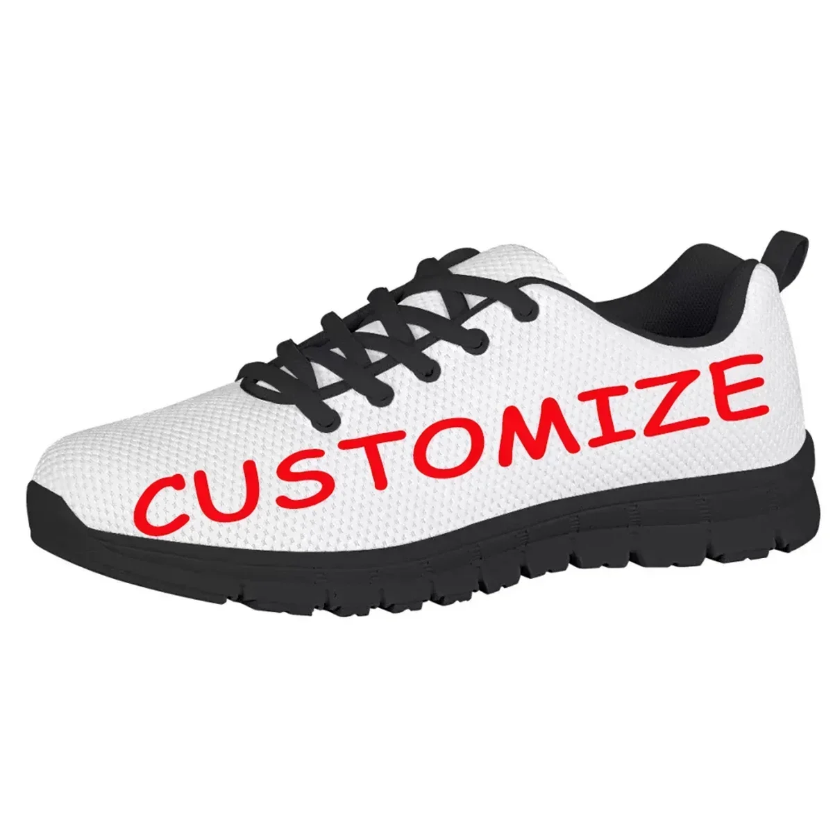 Custom Shoes Black Sole Flat S - Women Shoes Logo ulasan dan harga