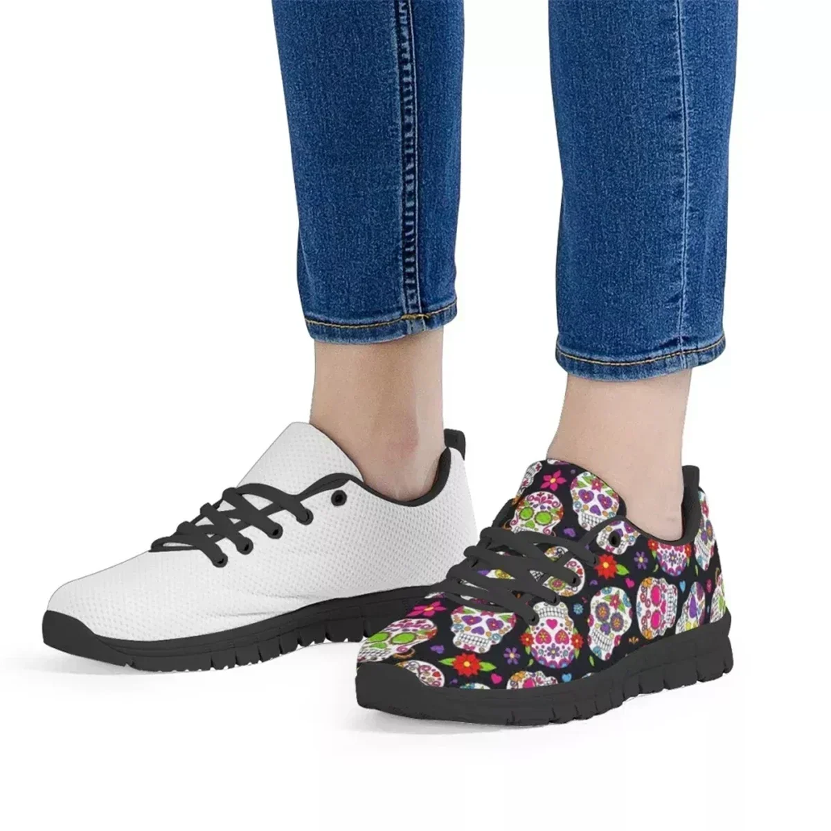 Custom Shoes Black Sole Flat S - Women Shoes Logo ulasan dan harga