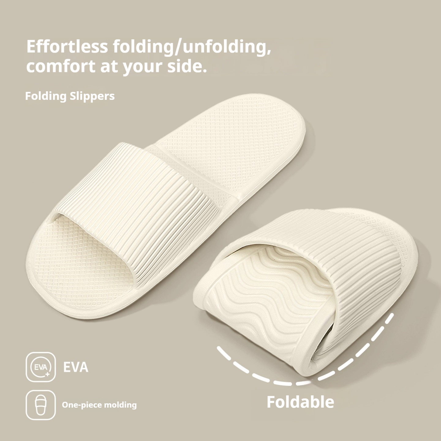 One-piece Mold Foldable Slides - Mule Slip On ulasan dan harga