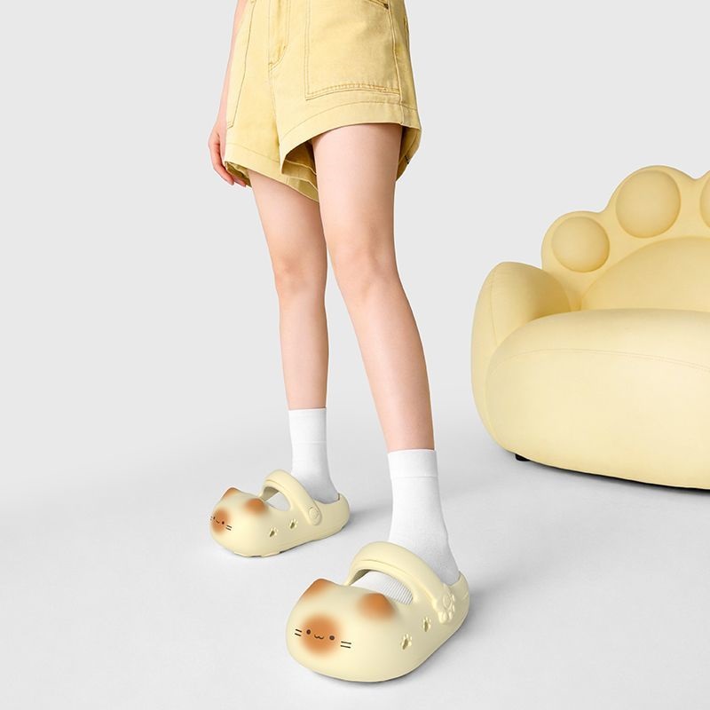 New creative black cat slipper - Mule Slip On ulasan dan harga